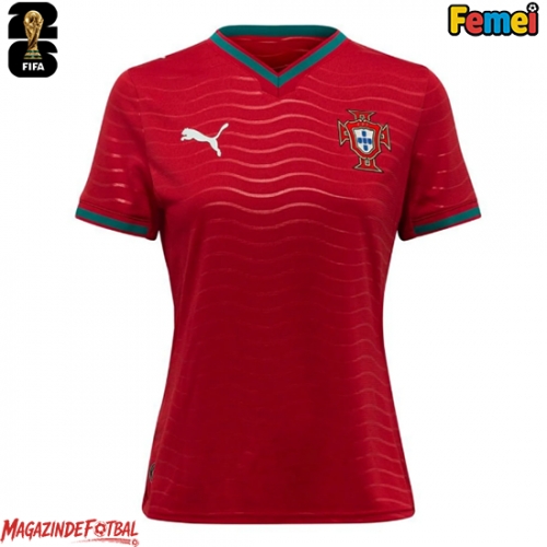 Portugalia Echipament de Fotbal Replică Mondial 2026 Femei Acasa Portugalia Echipament de Fotbal Replică Mondial 2026 Femei Acasa